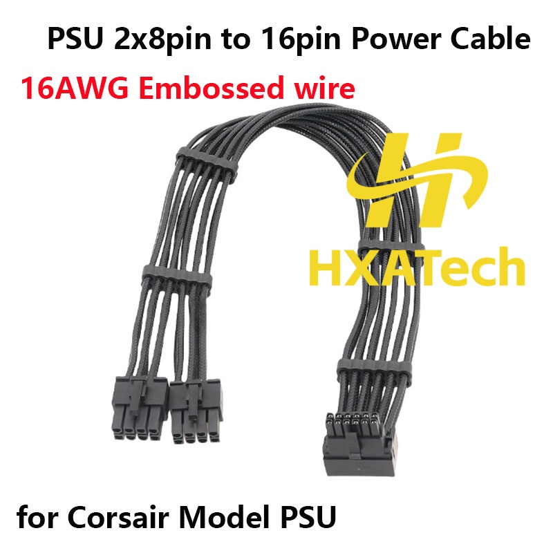 Dual 8Pin To 16Pin 12Vhpwr Cable - Cavo per Scheda Grafica HXATech -