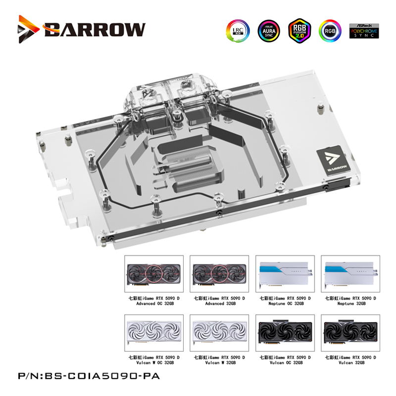 Barrow GPU Water Block per sch - Rtx 5090 32Gb recensione e prezzo