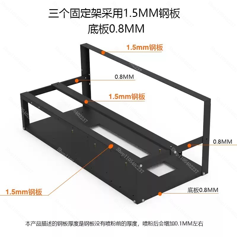 Struttura per impianto di mini - Gpu Mining Rig Frame 8 Gpu recensione e prezzo